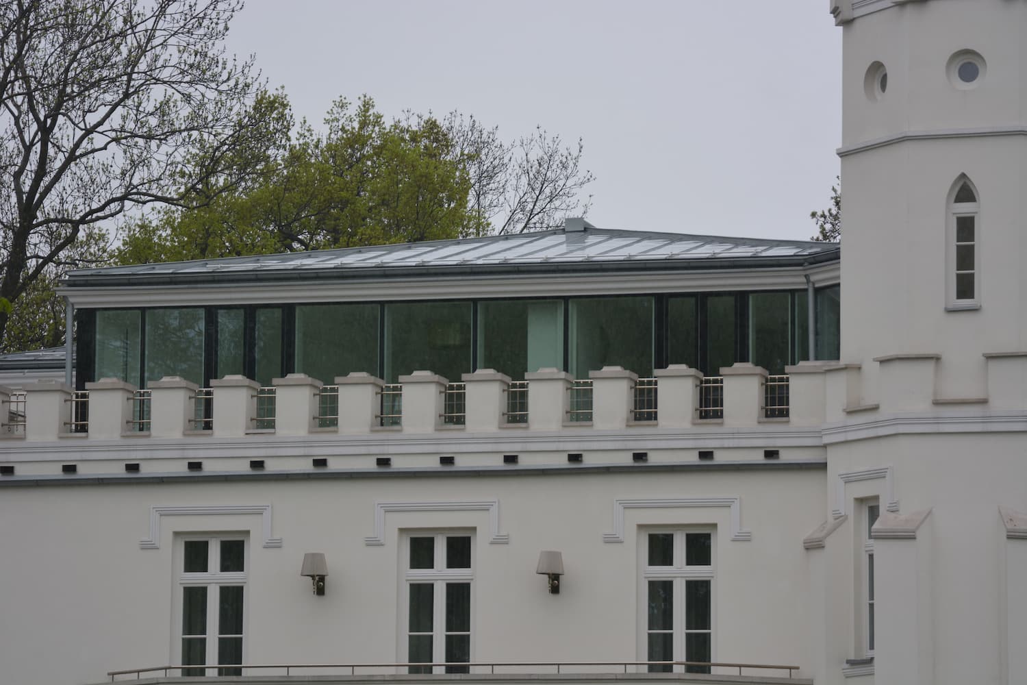 Widok Pałacu w Cianowicach po przebudowie